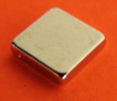 Rare Earth Magnets 1/4 in x 1/4 in x 1/16 in Neodymium Block N42