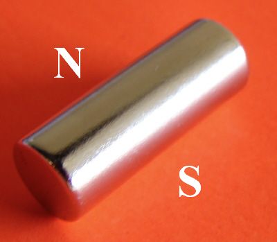 Neodymium Magnets 3/8 in x 1 in Diametrically Magnetized Cylinder