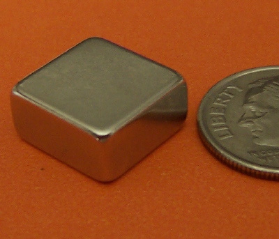 Rare Earth Magnets 1/2 in x 1/2 in X 1/4 in Neodymium Block N42