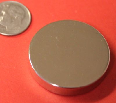 N45 Neodymium Magnets 1.26 in x 1/4 in Rare Earth Disc