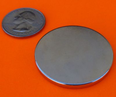 Rare Earth Magnets 1.5 in x 1/8 in Neodymium Disc N42