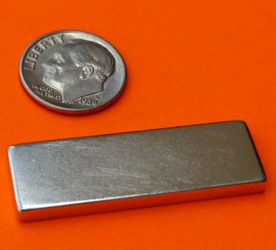 N48 Neodymium Magnets 1.5 in x 1/2 in x 1/8 in Plate