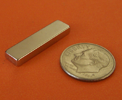 N52 Neodymium Magnets 1 in x 1/4 in x 1/16 in Block