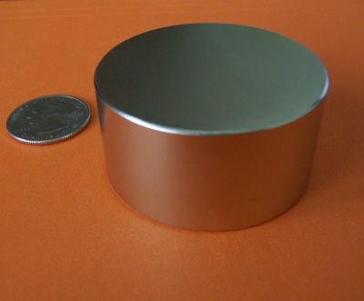 Rare Earth Magnets 2 in x 1 in Disc Strong Neodymium N42