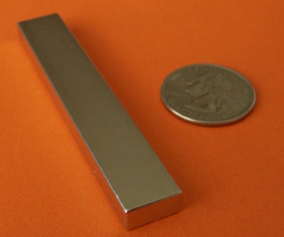 Super Strong N52 Neodymium Magnet Block 3 in x 1/2 in x 1/4 in