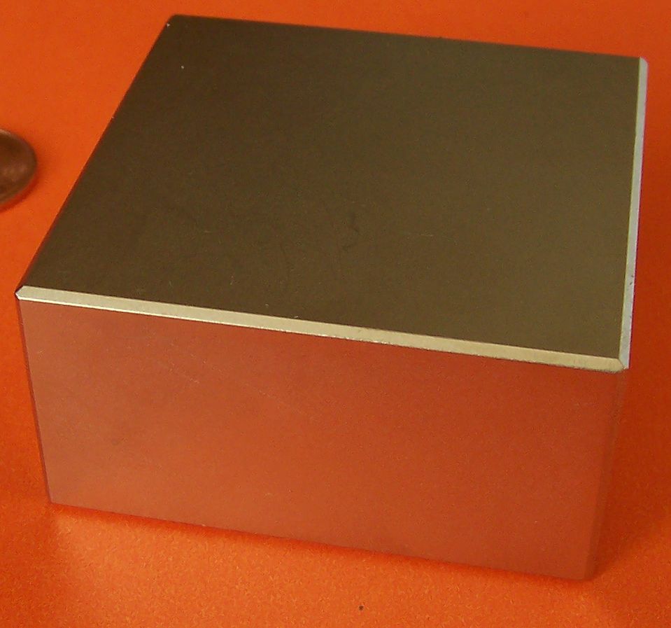 N50 Strong Neodymium Magnet Block 2 in x 2 in x 1 in