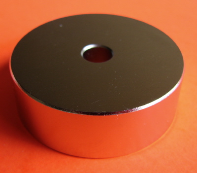 Neodymium Magnets 3 in x 1 in Disc with 1/4 in Hole