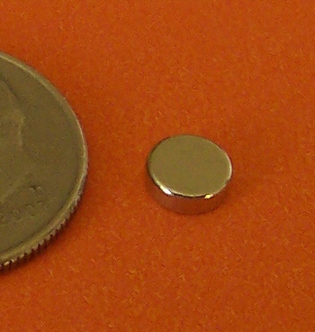 5 Pack N52 Neodymium Magnets – 3/8 X 1/8 Inch Cylinder Discs – Super Strong