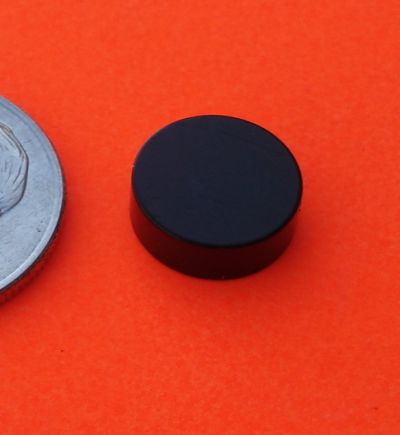 N45 Neodymium Magnets Epoxy+Cu+Ni 3/8 in x 1/10 in Disk