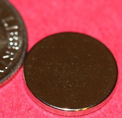 Neodymium Disk Magnets N45 1/2 in x 1/16 in