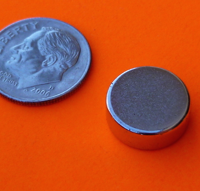 Neodymium Magnets 1/2 in x 3/16 in Disc