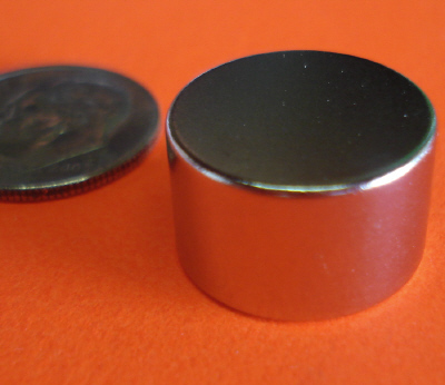 Rare Earth Magnets 5/8 in x 3/8 in Disc Neodymium N42