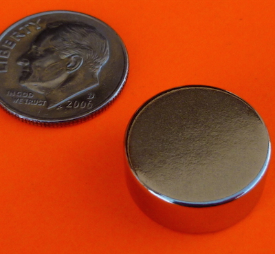 2 N52 Neodymium Cylindrical 5/8 x 1/4 inch Cylinder/Disc Magnets. 