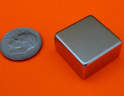 Neodymium Magnet 3/4 in X 3/4 in X 3/8 in N42 Rare Earth blocks