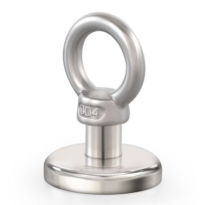 Strong Neodymium Eye Bolt Hook Fishing Cup Magnets 1.26 inch 90 lbs