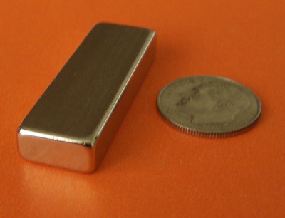 Neodymium Magnets Block N45 1.5 in x 1/2 in x 1/4 in