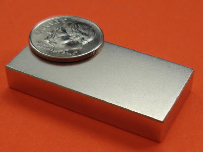 N52 Neodymium Magnets Block 1.5 in x 3/4 in x 1/4 in