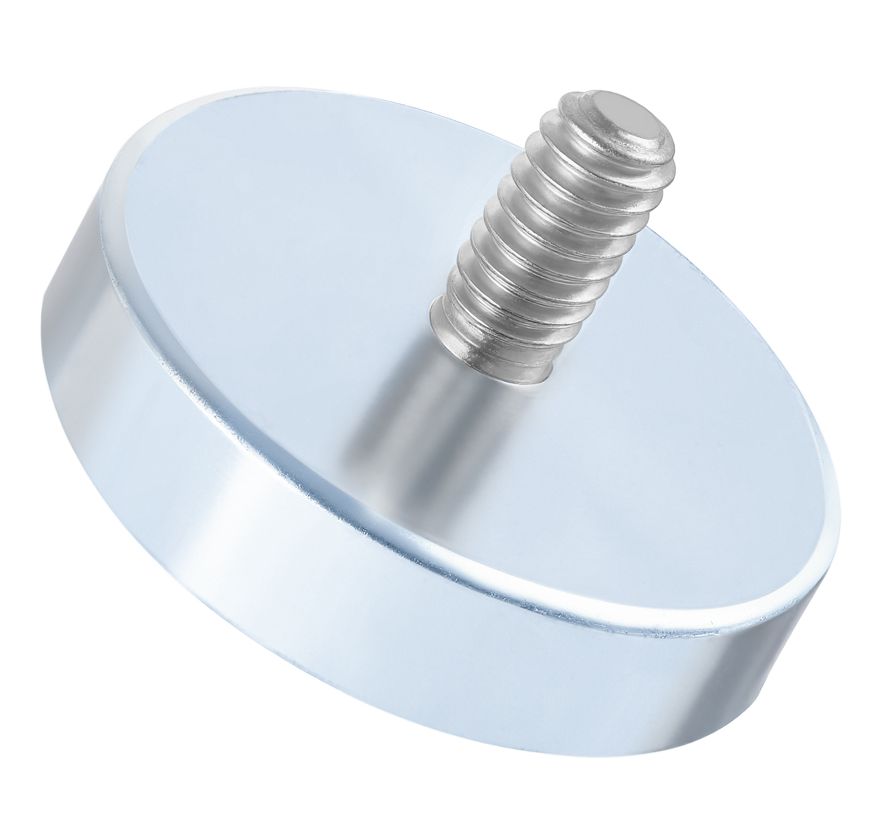 1.42 Inch Encased Neodymium Magnets with Threaded Stud