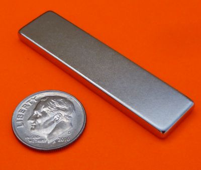 N52 Neodymium Magnets 2 in x 1/2 in x 1/8 in NdFeB Rare Earth Block