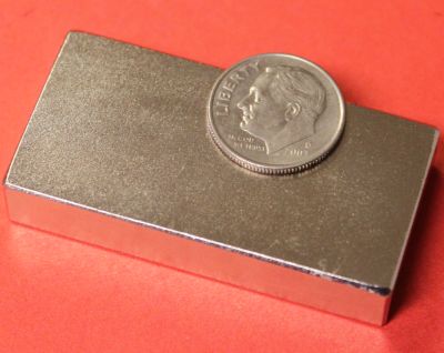 N48 Neodymium Block Magnets 2 in x 1 in x 3/8 in