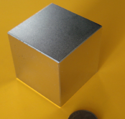 Industrial Rare Earth Magnets 2 inch Neodymium Cube N42