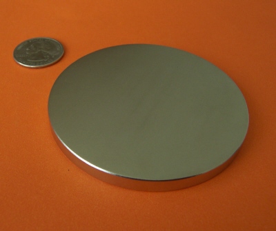 Neodymium Magnets 3 in x 1/4 in Strong Disc N42