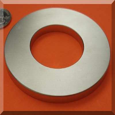 Large Ring Magnets 6 in OD  x 3 in ID x 1/2 in Neodymium Rare Earth