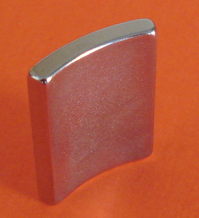 Pair of High Temp Neodymium Magnets 2" OD x 1.75" ID x 1" 45 Deg N42SH